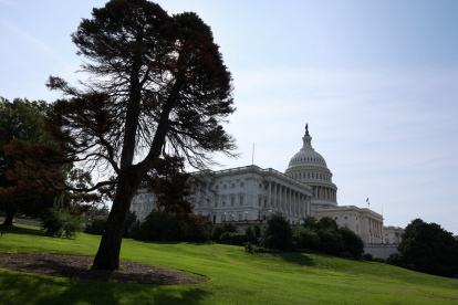 Vista del Capitolio de los Estados Unidos el 23 de septiembre de 2025 en Washington, D.C.