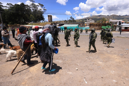 En Otavalo, provincia de Imbabura, se han registrado protestas.