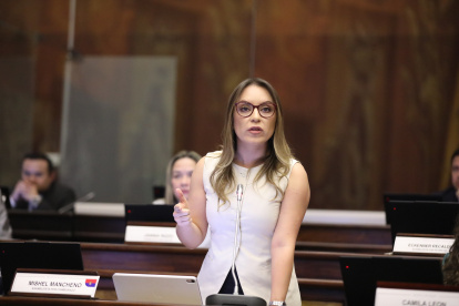 La oficialista Mishel Mancheno coordina la bancada de ADN.