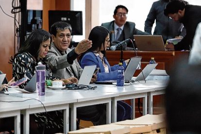 Audiencia. El fiscal general subrogante, Wilson Toainga, encabezó la acusación en el proceso del caso Sinohydro.