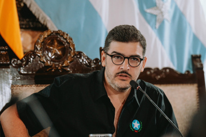 El alcalde de Guayaquil, Aquiles Álvarez.