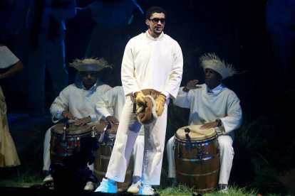 Bad Bunny en su residencia 2025.