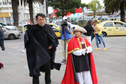 Personajes de las leyendas quiteñas participaron de la activación de este nuevo uso de la Tarjeta Ciudad, del Metro de Quito.