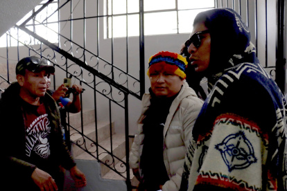 Marlon Vargas, presidente de la Conaie, planteó las resoluciones adoptadas este 2 de octubre de 2025.