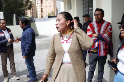 Denisse de la Cruz, presidenta del Pueblo Kayambi, llamó a la unidad, pero retrató la división que hay en la Conaie.