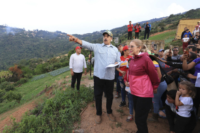 Nicolás Maduro, durante un acto de gobierno este jueves, en Caracas (Venezuela).