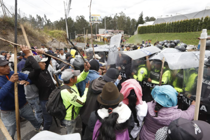 La Conaie aseguró la presencia de infiltrados pero el Gobierno rechaza dicha versión.