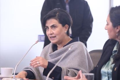 La canciller Gabriela Sommerfeld compareció en la Asamblea este 3 de octubre de 2025.