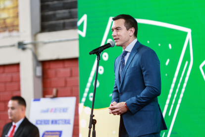El presidente de Ecuador, Daniel Noboa, en una foto de archivo.