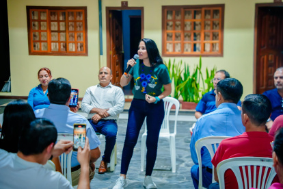 Luisa González preside el movimiento Revolución Ciudadana.