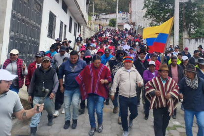 En Chimborazo, Marlon Vargas anunció que el paro de la Conaie se tomará Quito, si el Gobierno no acoge las demandas de los pueblos indígenas.