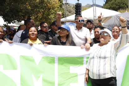 La ministra de Gobierno, Zaida Rovira, fue una de las primeras funcionarias en asistir a la concentración que respalda a Daniel Noboa, en medio del paro nacional.