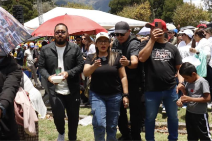 La ministra de Gobierno, Zaida Rovira, en una concentración desarrollada en El Arbolito, el domingo 5 de agosto del 2025.