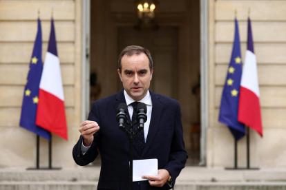 El primer ministro saliente francés, Sebastien Lecornu, en París, el 6 de octubre de 2025.