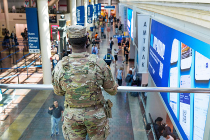 Fotografía de archivo de un miembro de la Guardia Nacional.