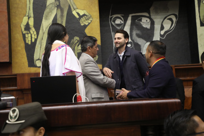 El presidente de la Asamblea Nacional, el oficialista Niels Olsen.