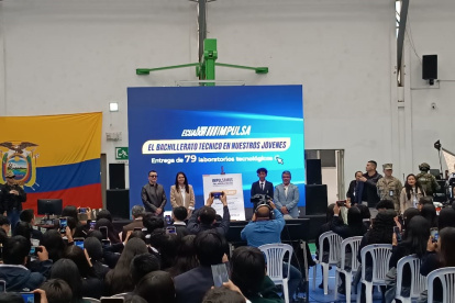 Participación. Los eventos de Daniel Noboa en Cuenca y en Quito no han tenido una asistencia masiva.