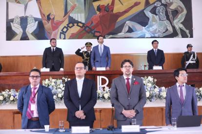 El acto se desarrolló en presencia de autoridades nacionales, locales, militares, policiales y representantes de la sociedad civil.