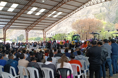 El acto se desarrolló en el Cuartel Dávalos, ubicado en la Panamericana Norte, en medio de un fuerte control policial