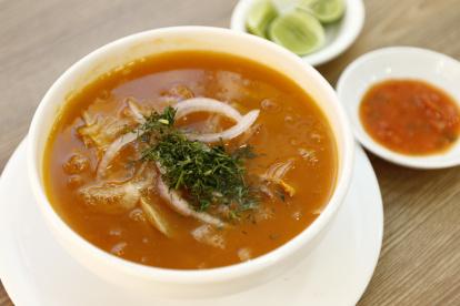 Platillo. El encebollado es uno de los platos típicos de Guayaquil.