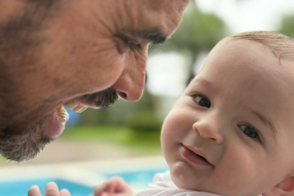 Pedro Pablo Duart con su hijo Cayetano.