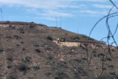 Denuncia. Moradores identificaron maquinaria en la zona patrimonial de Loma Pugo.