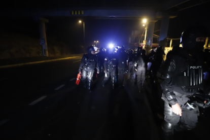 Continúan las manifestaciones en el norte de Quito.
