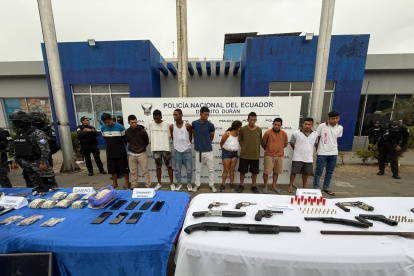 Operativo Apolo 27 permitió aprehender a miembros de bandas en Guayaquil y Durán