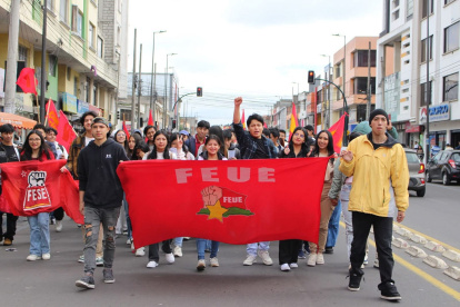 Estudiantes de la UCE reclaman que su universidad sea un espacio de paz y solidaridad