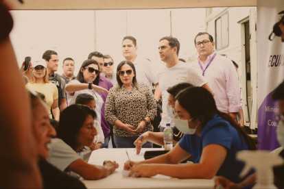 La ministra de Gobierno, Zaida Rovira, realiza agenda en territorio.