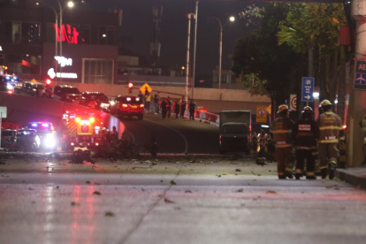 La detonación de un artefacto explosivo se produjo en la avenida Joaquín Orrantia, en el norte de Guayaquil.