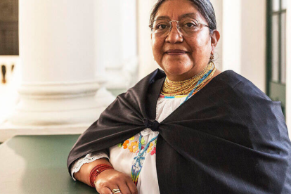 Nina Pacari fue diputada, canciller y jueza constitucional. Además participó del levantamiento indígena de 1990.