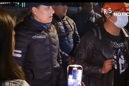 Anabel Hermosa, alcaldesa de Otavalo, y Francisco Contereo, presidente del pueblo Kichwa Otavalo, anunciaron el inicio del diálogo con el Gobierno.