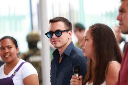 El presidente ecuatoriano Daniel Noboa cumplió agenda en Guayaquil.