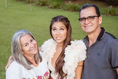 Greicy Rendón y su familia.