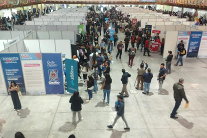 La Segunda Feria de Empleo 2025, de Conquito, se desarrolló en el Centro de Exposiciones Quito.