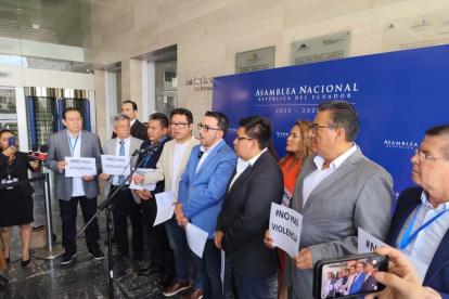 Un grupo de asambleístas del correísmo conformó el Frente Parlamentario por los Derechos Humanos.