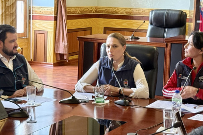 La alcaldesa de Otavalo, Anabella Hermosa, pidió abrir espacios de diálogo para resolver el paro en Imbabura