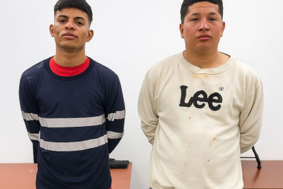 La Policía Nacional capturó a dos presuntos integrantes del grupo criminal Los Choneros