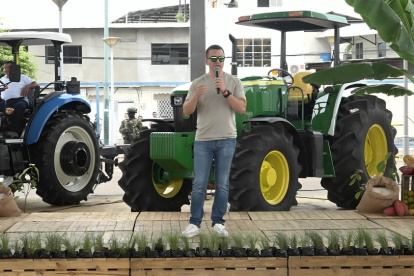 En Los Ríos, Daniel Noboa no habla nada sobre la crisis de inseguridad por la que atraviesa el país ni sobre las paralizaciones.