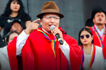 Guillermo Churuchumbi, actual coordinador nacional de Pachakutik