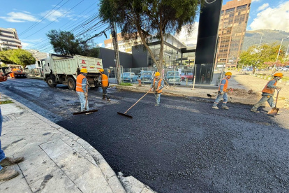 En la misma zona se intervino entre la avenida Amazonas y Naciones Unidas.