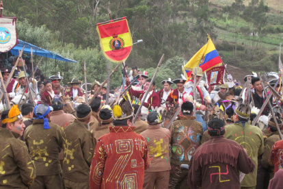 Dramatizado. Escenificación del Inga Palla por los comuneros.