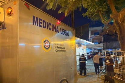 Los  cuerpos fueron trasladados a la morgue de Babahoyo para seguir con las pericias.
