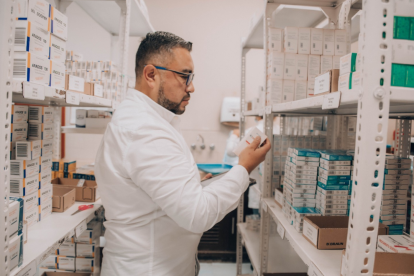 Imagen referencial de medicamentos, en la farmacia del hospital Hospital General Alfredo Noboa, en Bolívar.