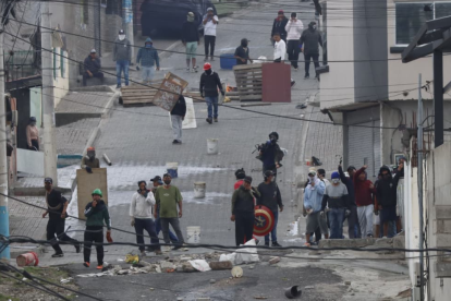 En el sector de Calderón se registraron enfrentamientos entre la ciudadanía y la fuerza pública.
