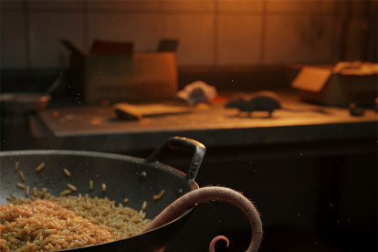 Imagen de IA. El chifa quedaba en pleno centro de Guayaquil.