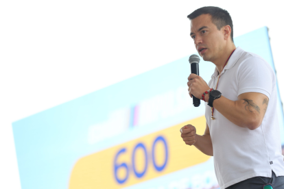 El presidente Daniel Noboa respondió a los comentarios realizados por Luisa González y Daniel Noboa.