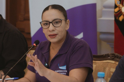 Zaida Rovira, ministra de Gobierno, defendió la actuación del Ejecutivo frente al paro en Imbabura