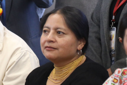 La vicepresidenta de la Conaie, Ercilia Castañeda, pidió intervenir en la Comisión de la Niñez por denuncias de represión